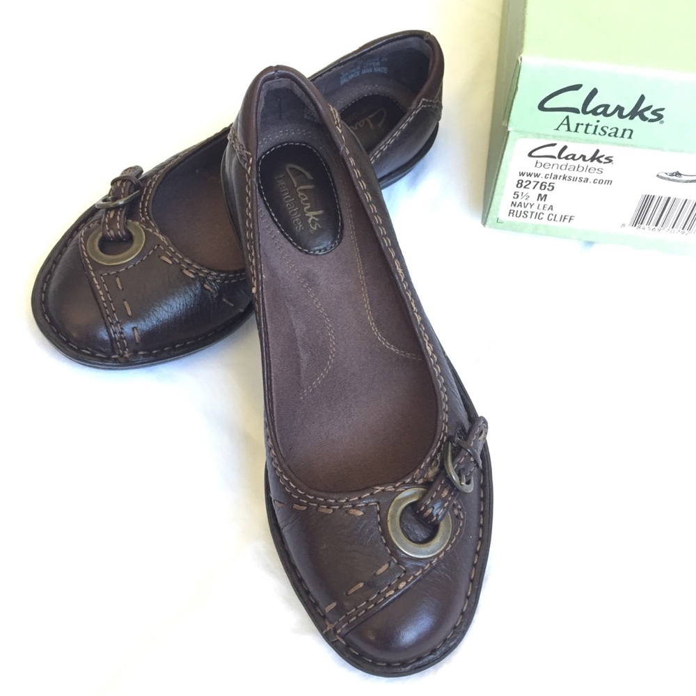 ❤️NEW Clark’s Leather Flats